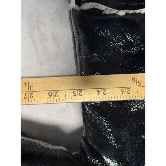 ASOS Oversized Parka In Cracked Vinyl With Borg US SIZE 10 - Picture 5 of 16